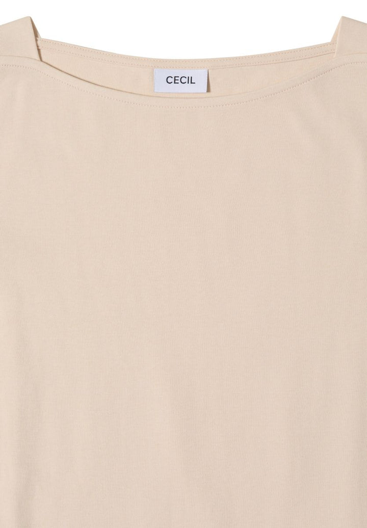 Basic Shirt mit U-Boot-Ausschnitt