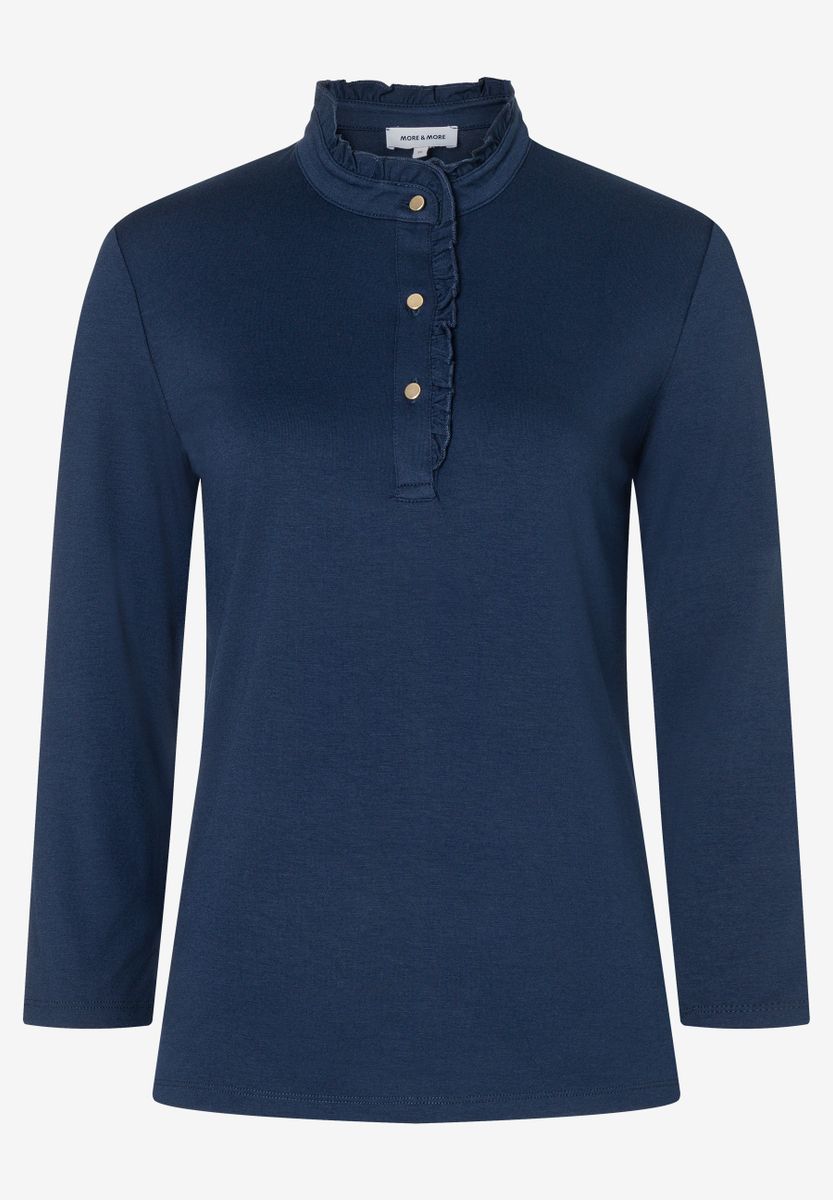 T-Shirt mit Knopfleiste