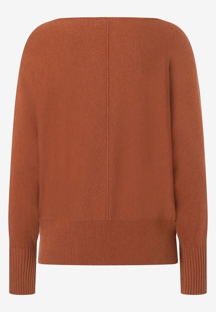 Feinstrickpullover mit Fledermausärmeln