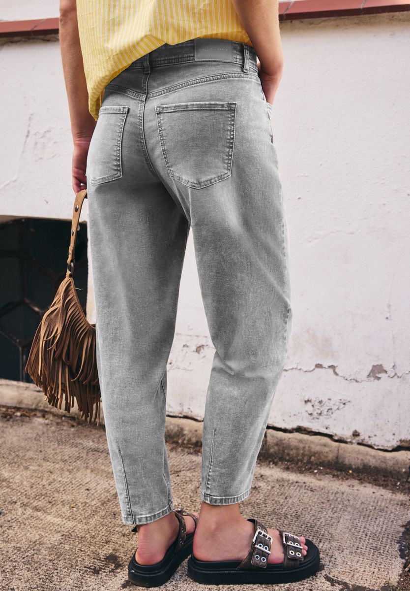 High Waist Barrel Leg Jeans im Loose Fit