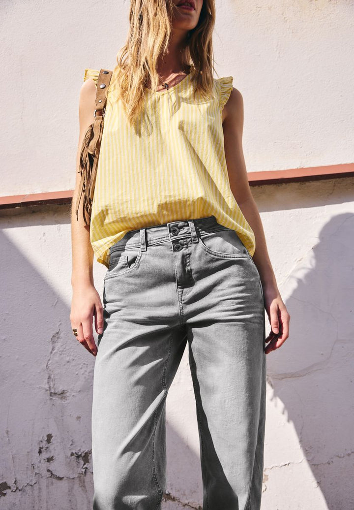 High Waist Barrel Leg Jeans im Loose Fit