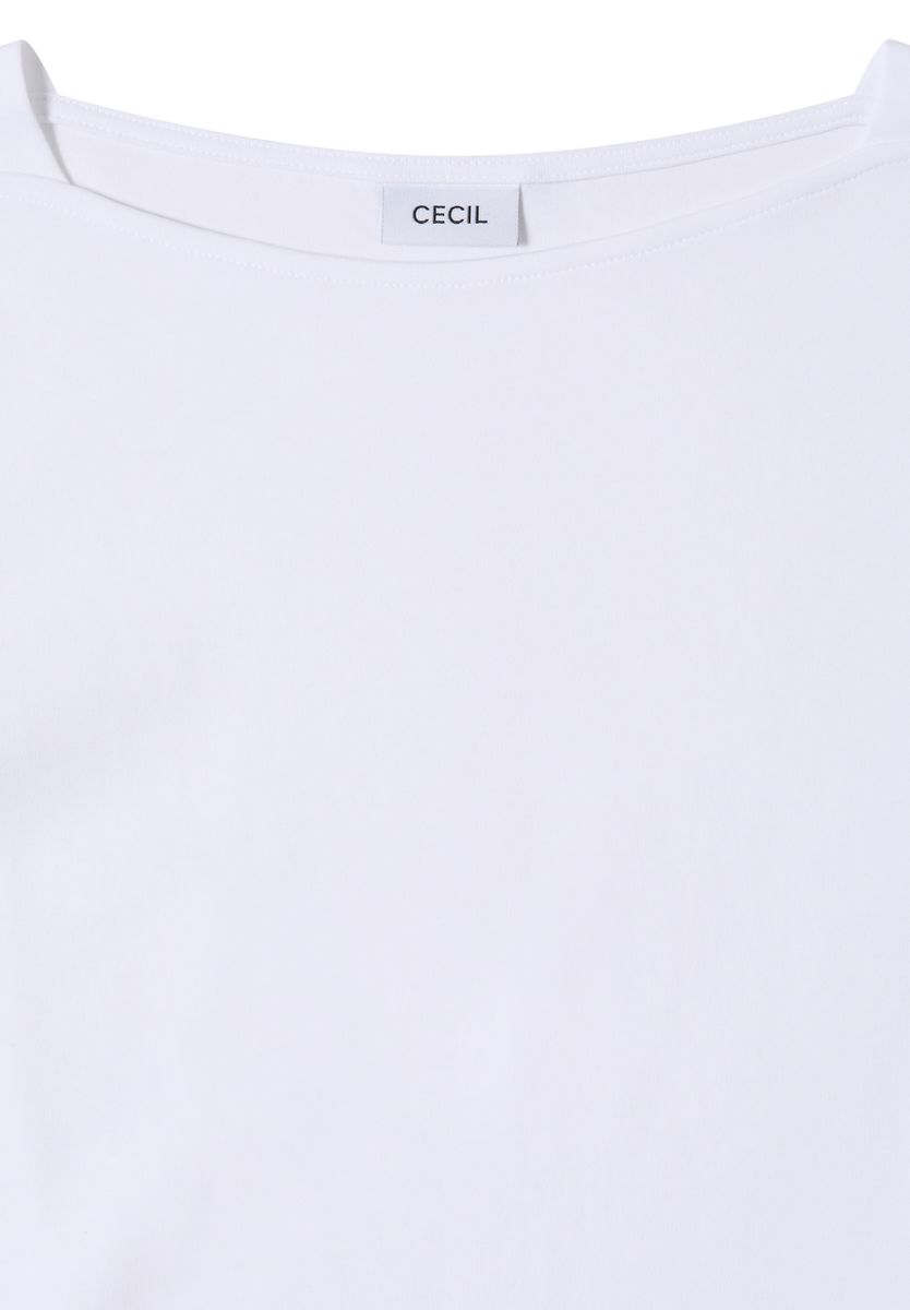 Basic Shirt mit U-Boot-Ausschnitt