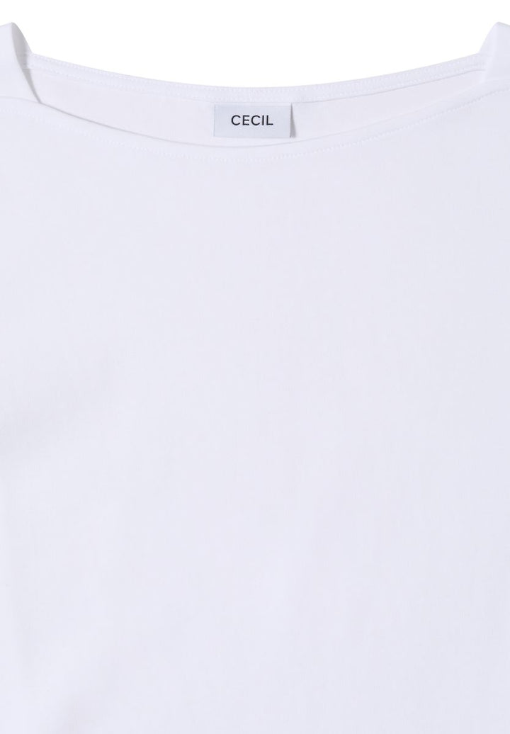 Basic Shirt mit U-Boot-Ausschnitt