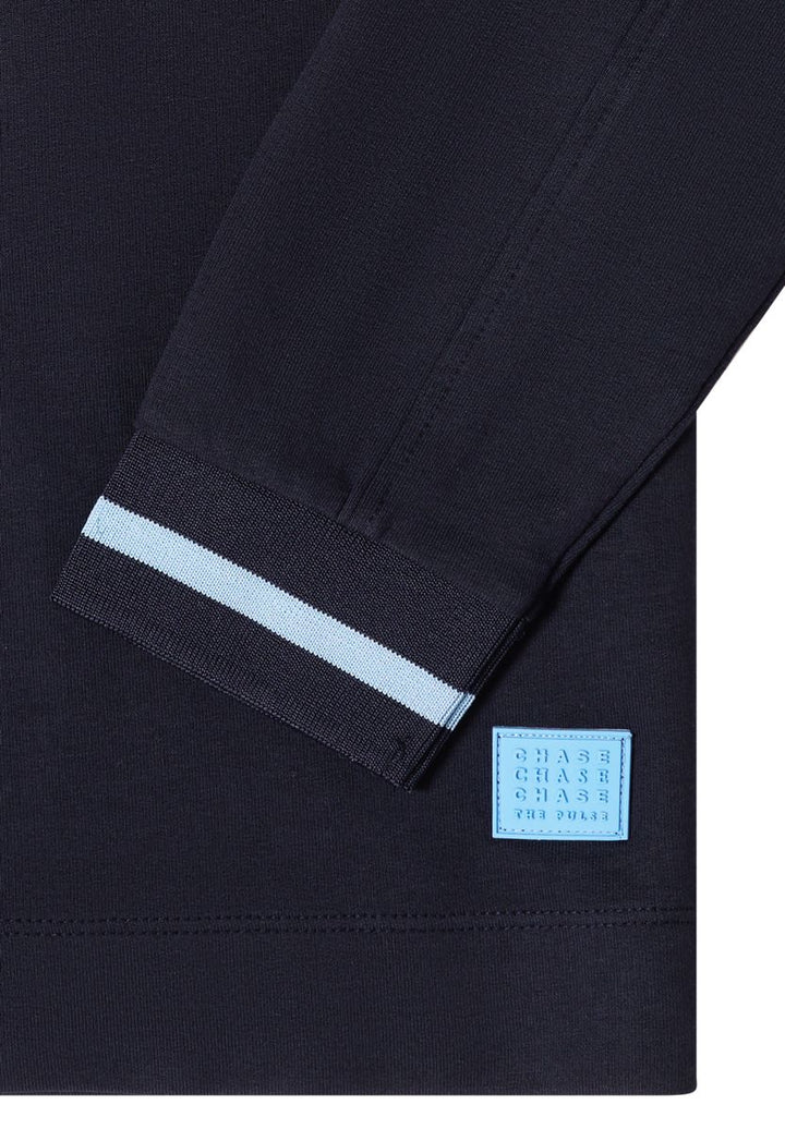Langarm Shirt mit Rundhals und Streifendetail