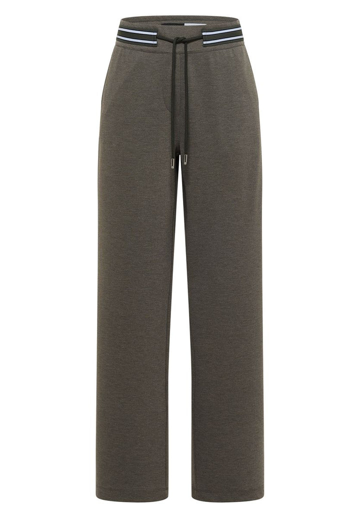 High Waist Straight Leg Hose mit Dessin