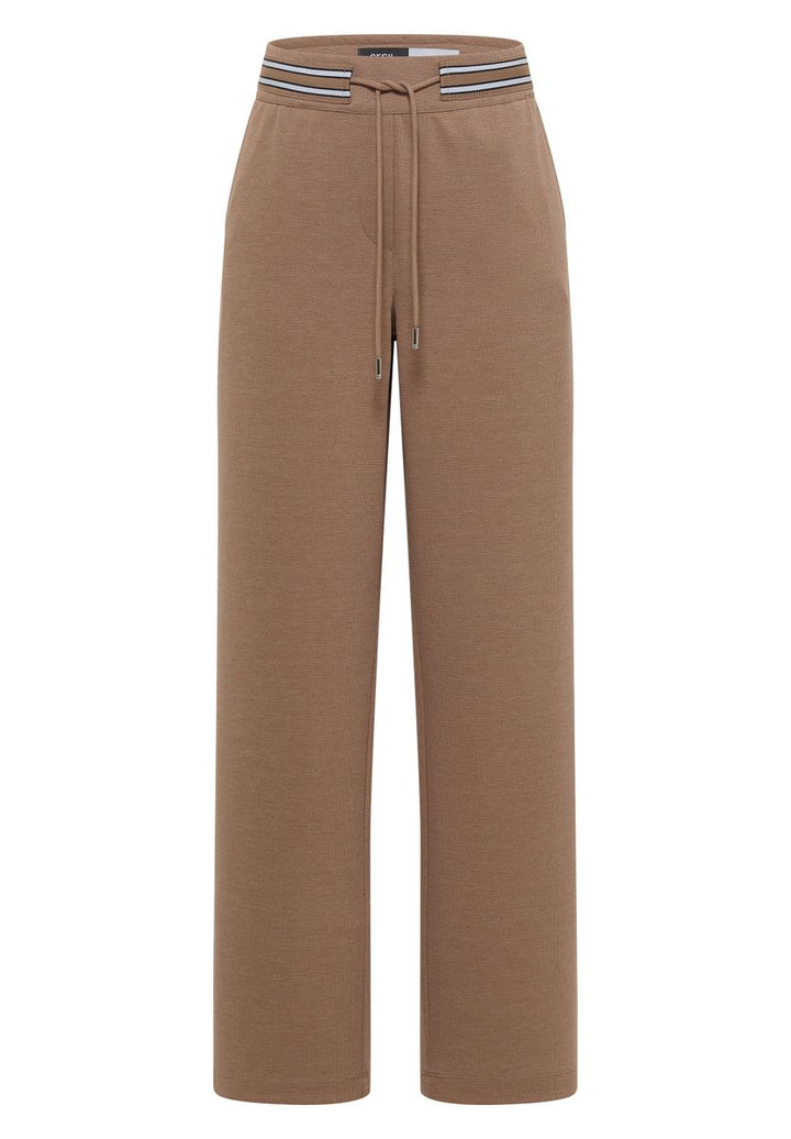 High Waist Straight Leg Hose mit Dessin