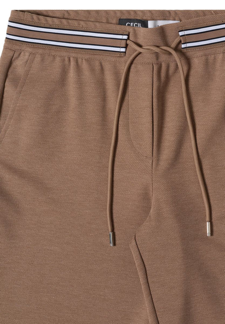 High Waist Straight Leg Hose mit Dessin