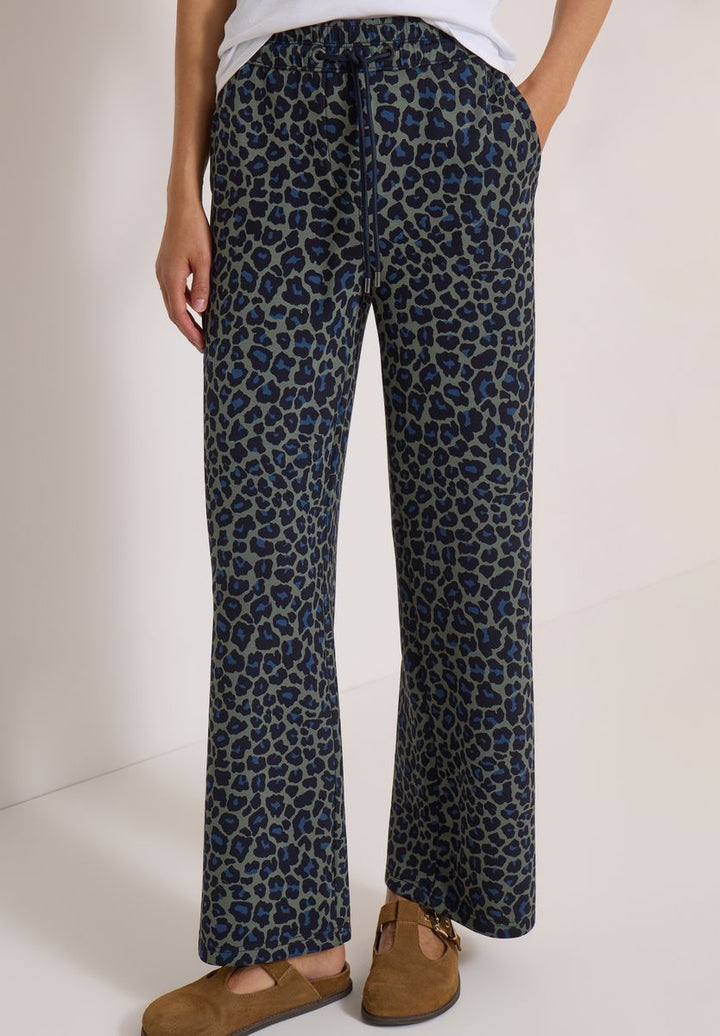 Wide Leg Hose in Silk-Touch-Qualität