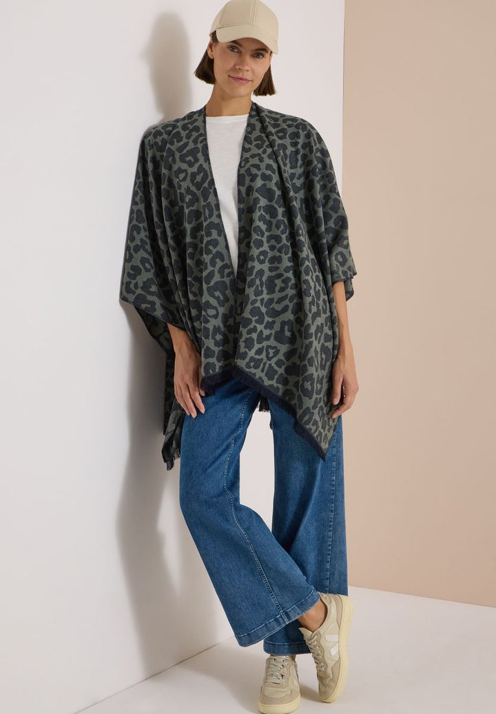 Cape mit Leo-Muster