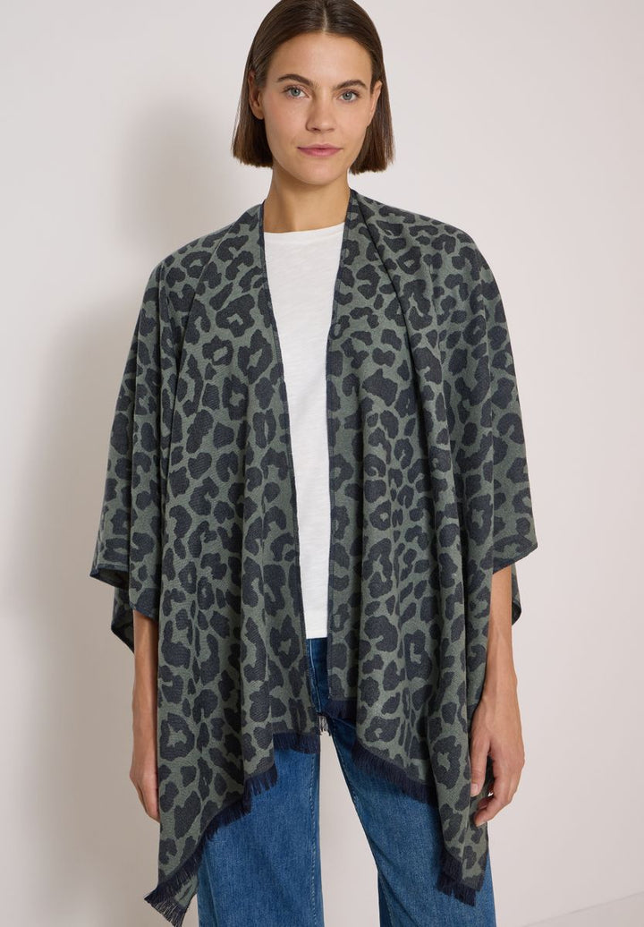 Cape mit Leo-Muster