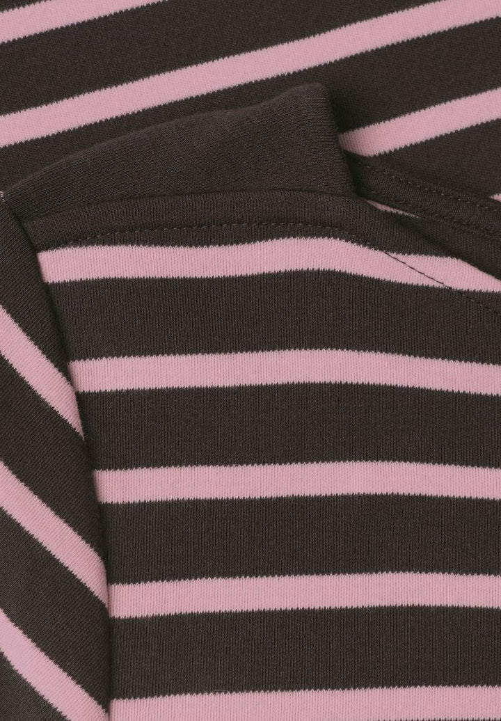 3/4-Arm Shirt mit Boat Neck und Streifen