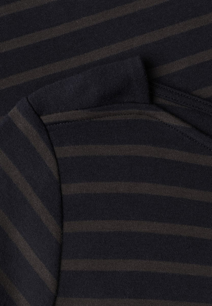 3/4-Arm Shirt mit Boat Neck und Streifen