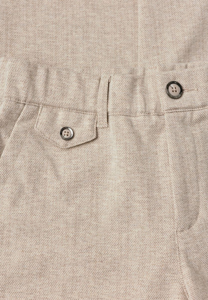 Straight Leg Hose im Melange-Look