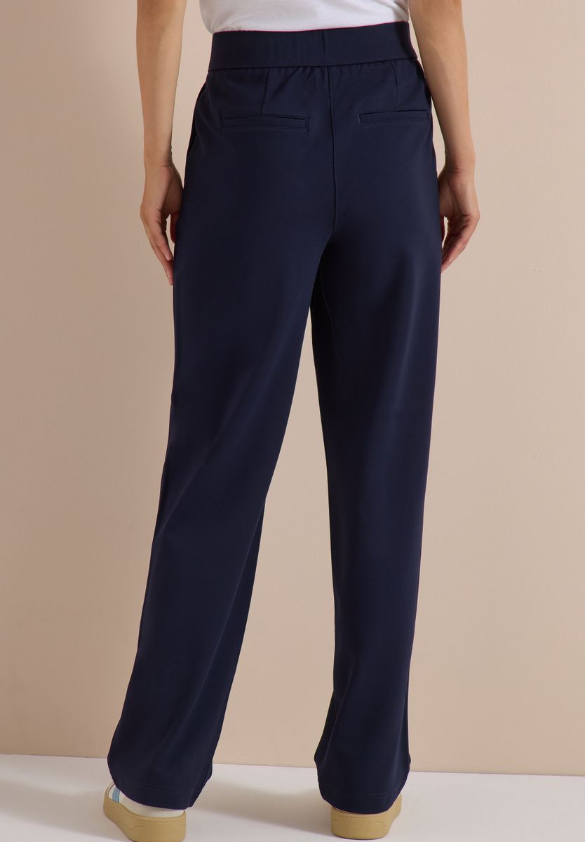 High Waist Straight Leg Hose im Loose Fit