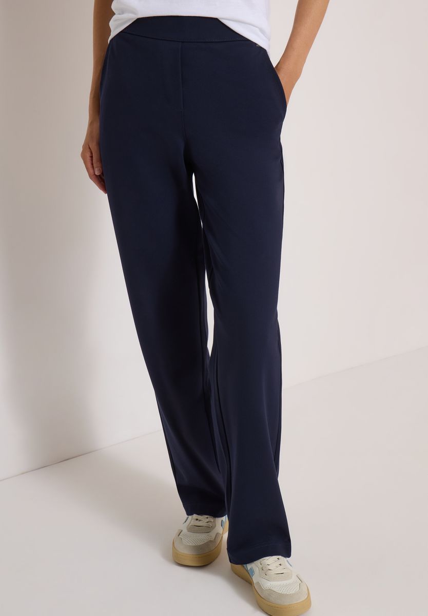 High Waist Straight Leg Hose im Loose Fit