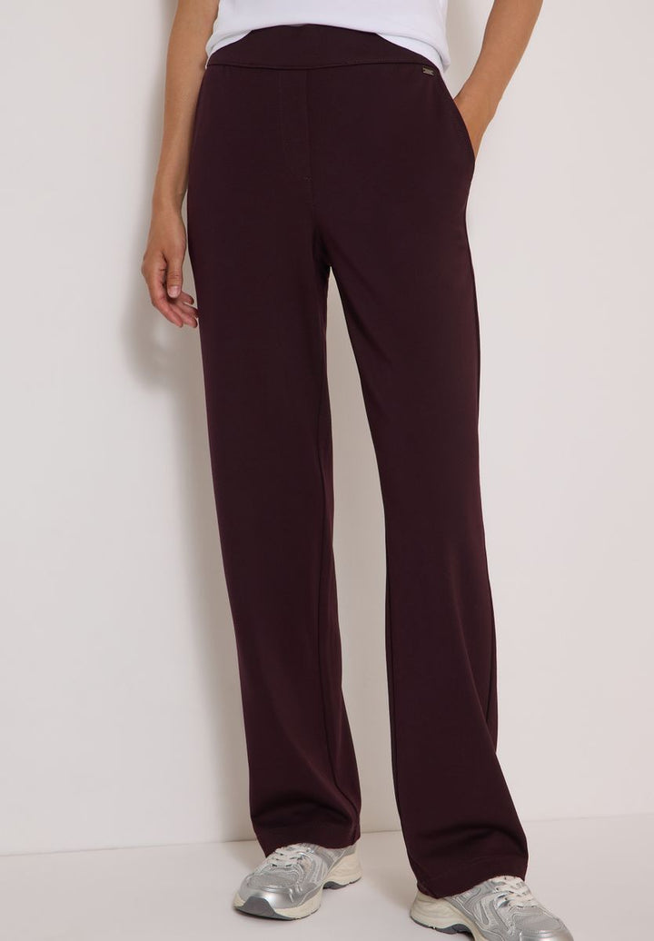 High Waist Straight Leg Hose im Loose Fit