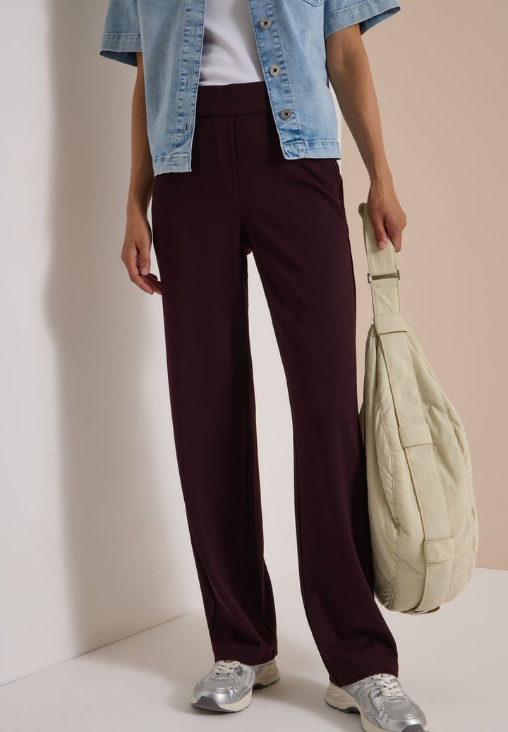 High Waist Straight Leg Hose im Loose Fit