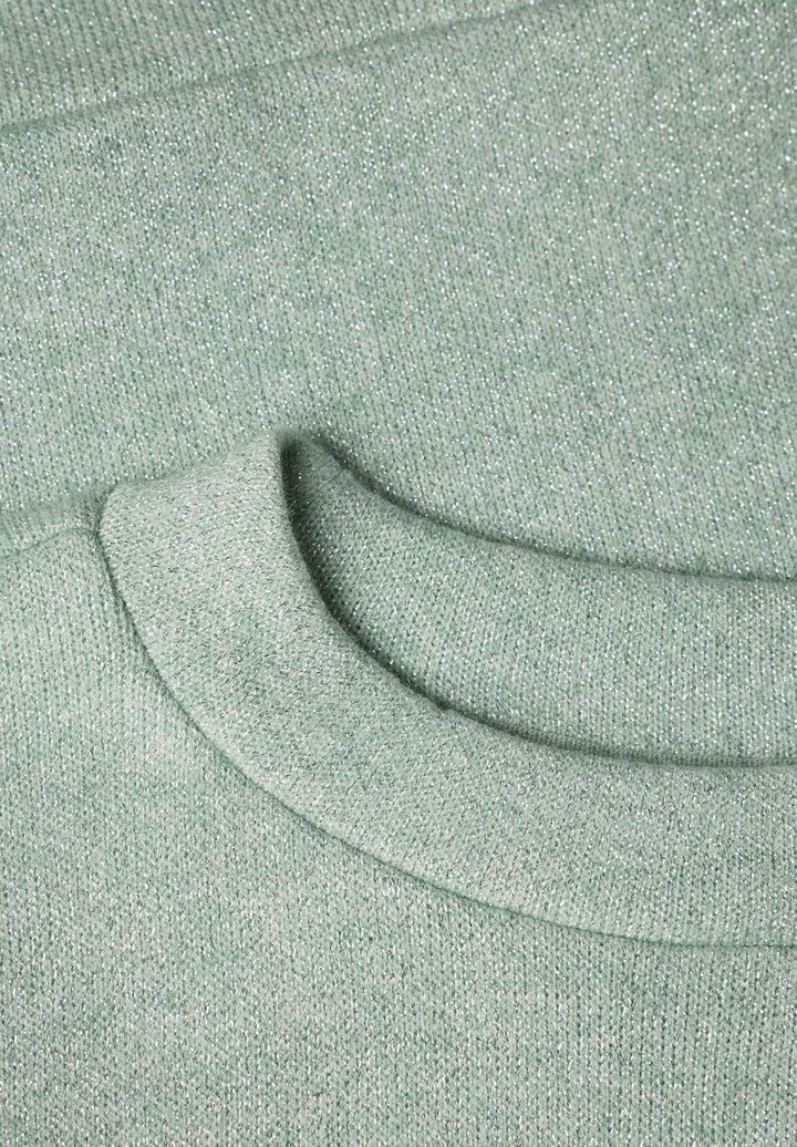 3/4-Arm Shirt im Strick-Look mit Glitzer