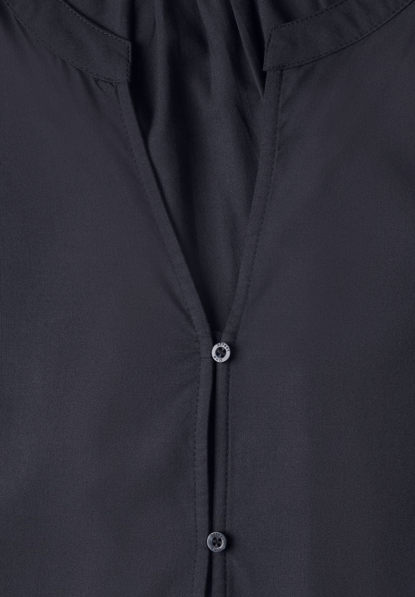 3/4-Arm Bluse mit Split Neck