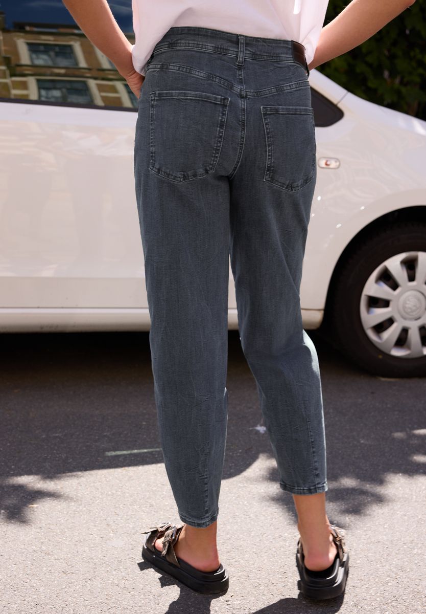 High Waist Barrel Leg Jeans im Loose Fit