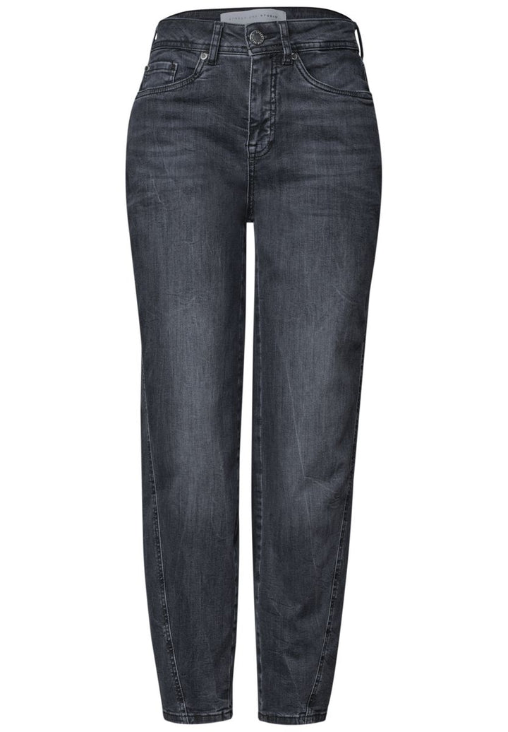 High Waist Barrel Leg Jeans im Loose Fit