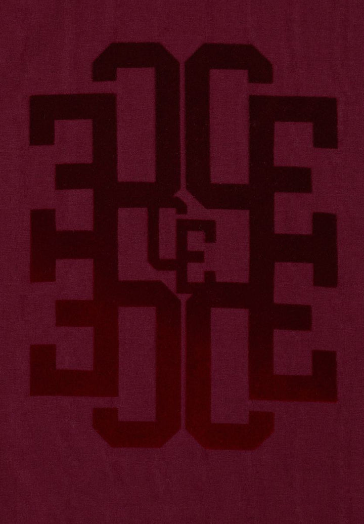 3/4-Arm Shirt mit Rundhals und Wording
