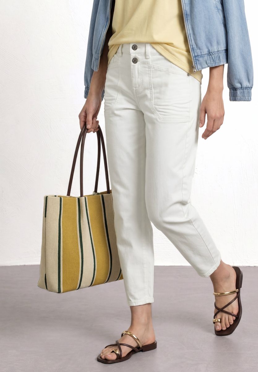 High Waist Barrel Leg Jeans im Loose Fit