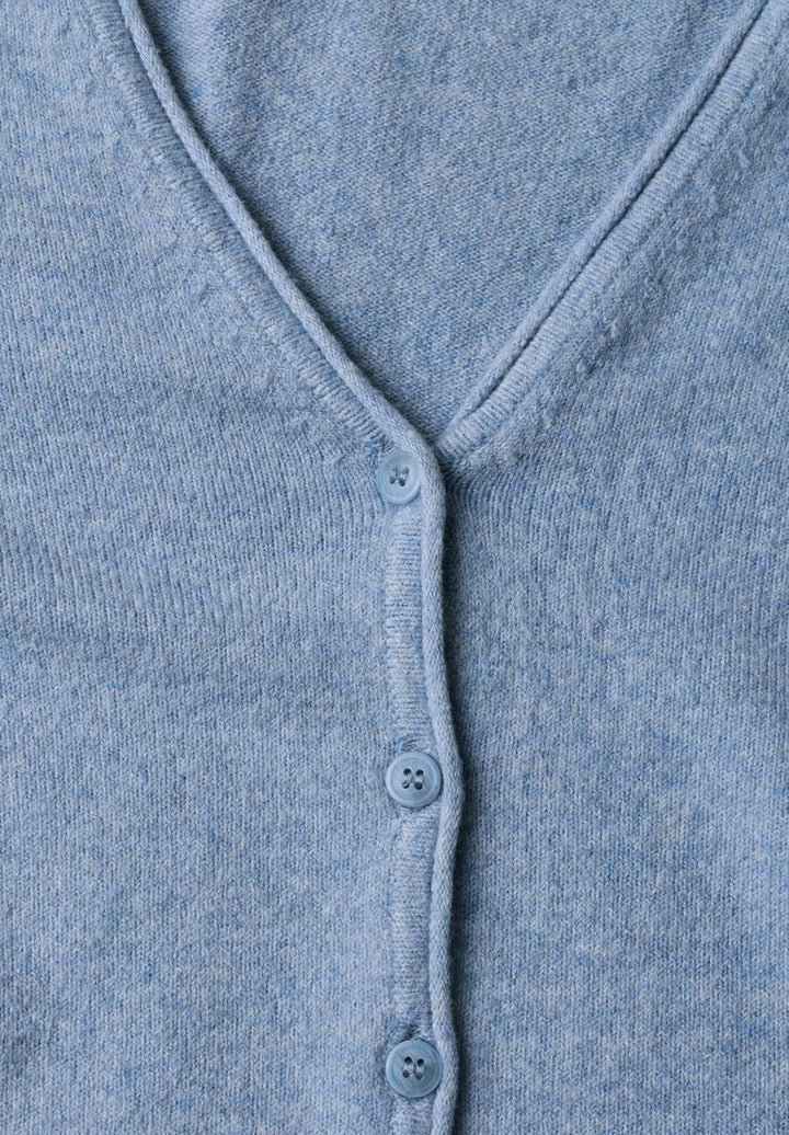 Cadigan mit V-Neck und Knopfleiste