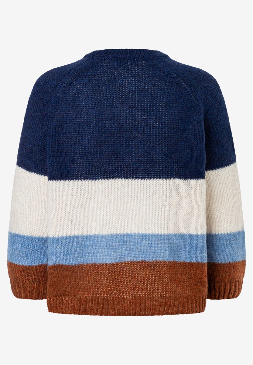 Pullover mit Blockstreifen