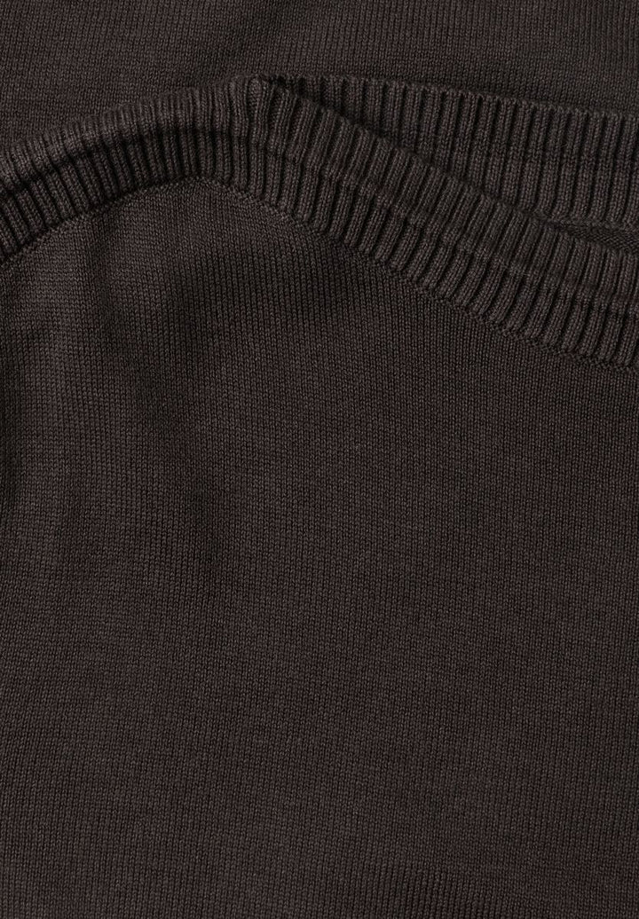 Basic Pullover mit U-Boot-Ausschnitt