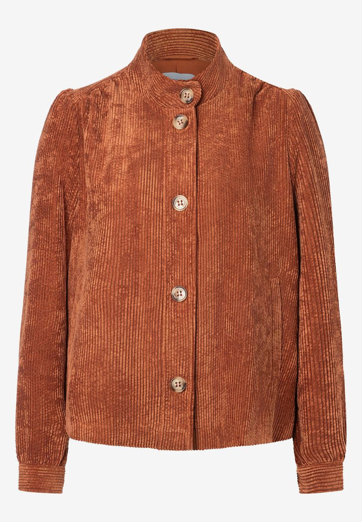 Cordjacke mit Stehkragen