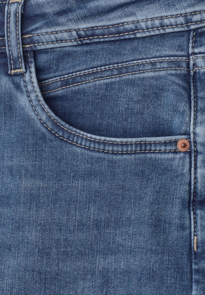 Mid Waist Wide Leg Jeans im Loose Fit