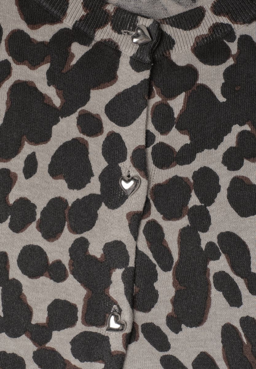 Cardigan mit Rundhals und Print