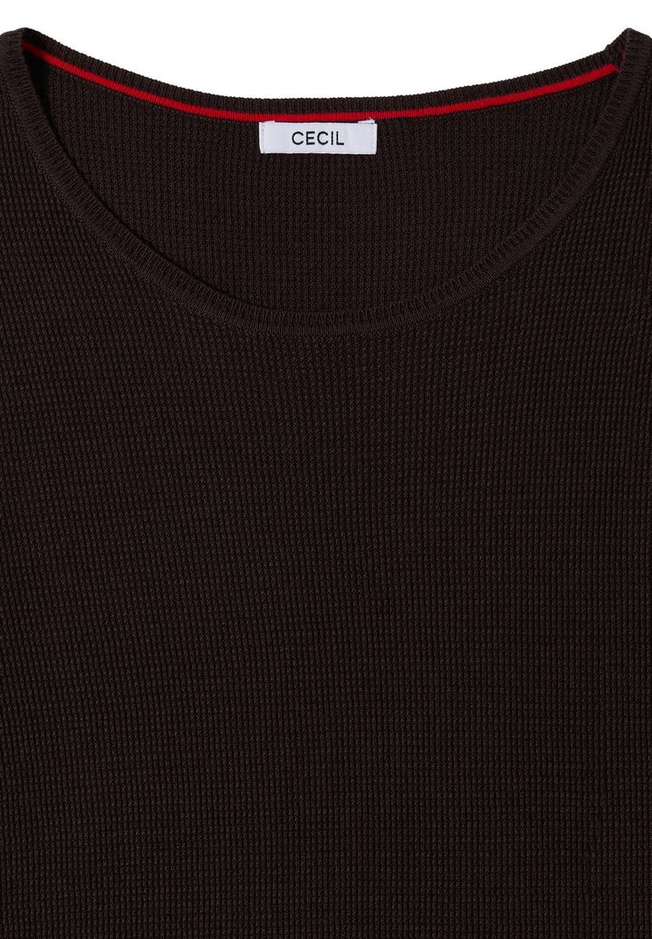 Pullover mit Rundhals und Struktur