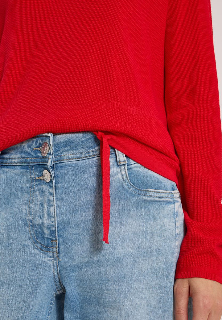 Pullover mit Rundhals und Struktur