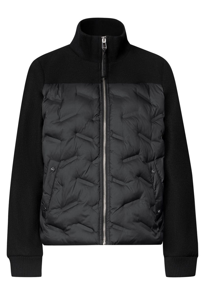 Strukturmix Jacke mit geklebter Steppung