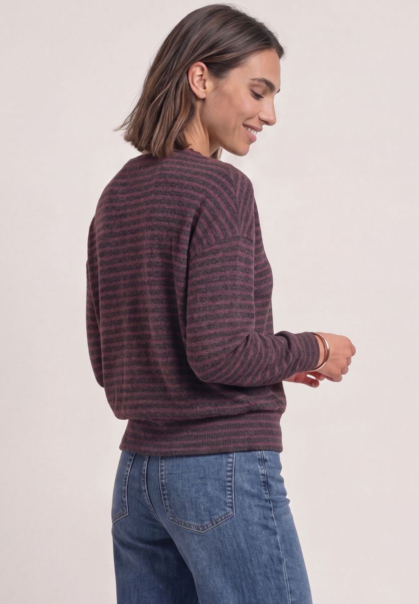 Langarm Shirt mit Elastikbund