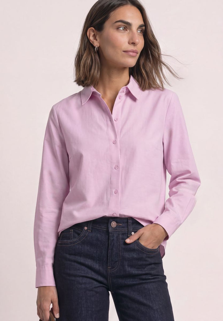 Oxford Hemdbluse mit Backprint