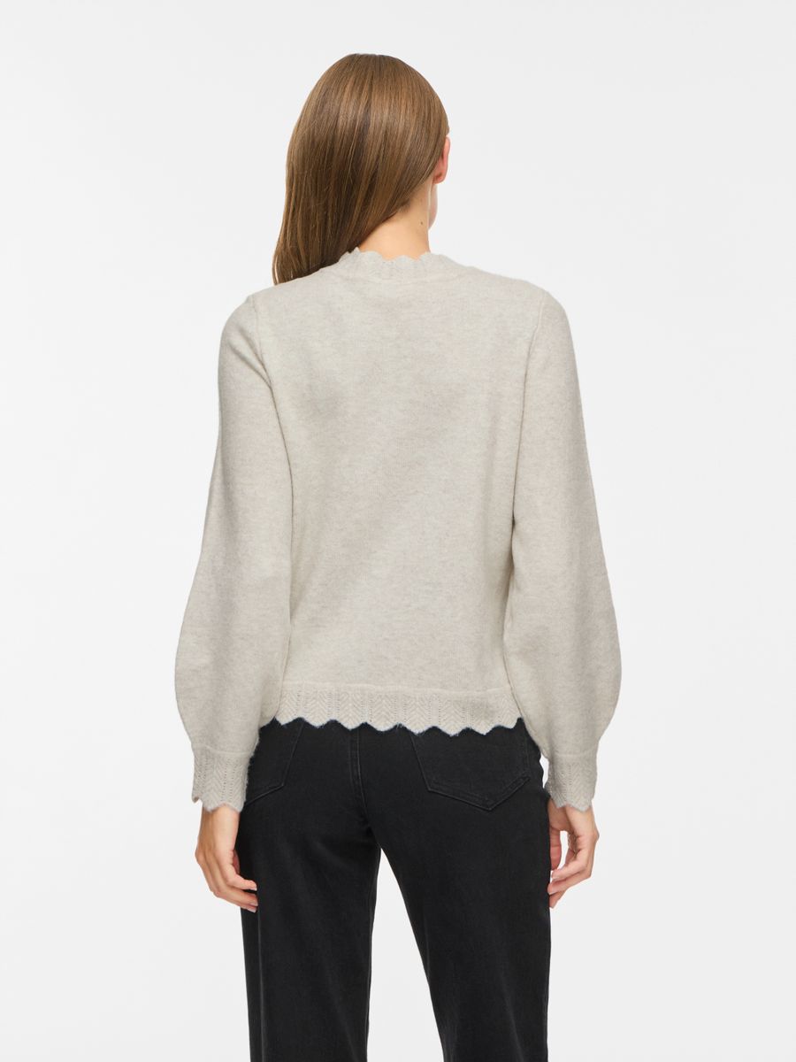 VINIKOLINA O-NECK L/S KNIT TOP - NOOS