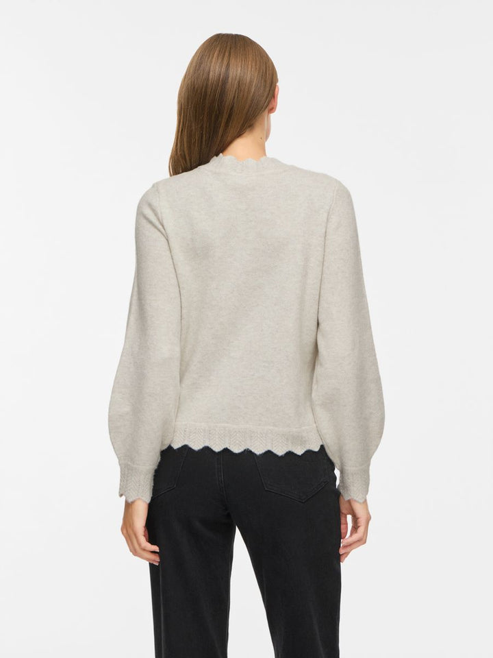 VINIKOLINA O-NECK L/S KNIT TOP - NOOS