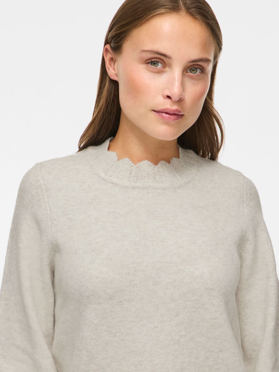 VINIKOLINA O-NECK L/S KNIT TOP - NOOS