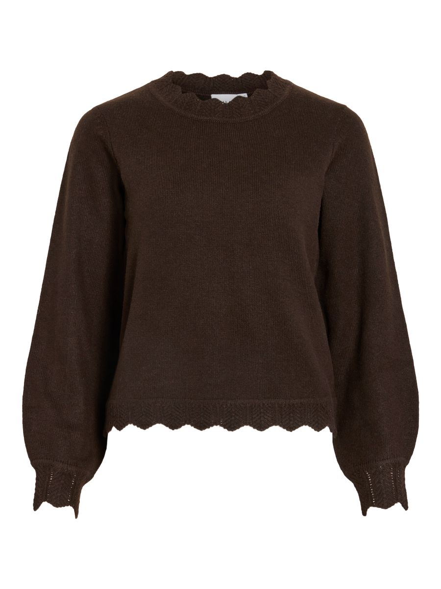 VINIKOLINA O-NECK L/S KNIT TOP - NOOS