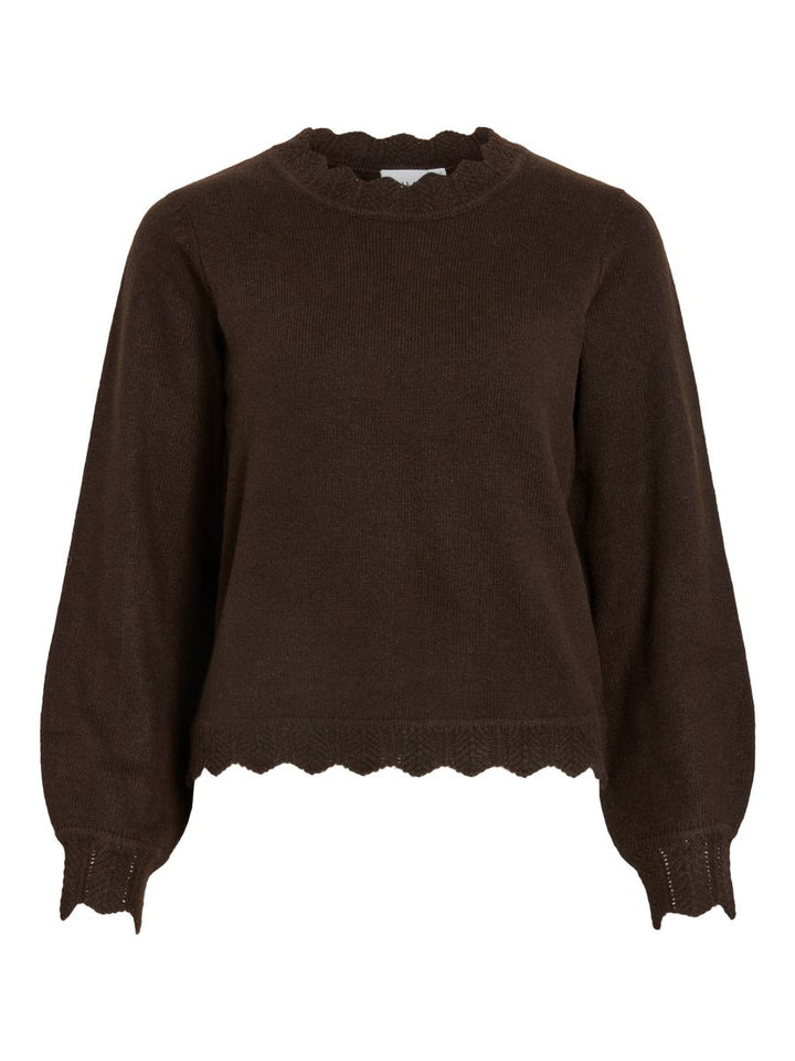 VINIKOLINA O-NECK L/S KNIT TOP - NOOS