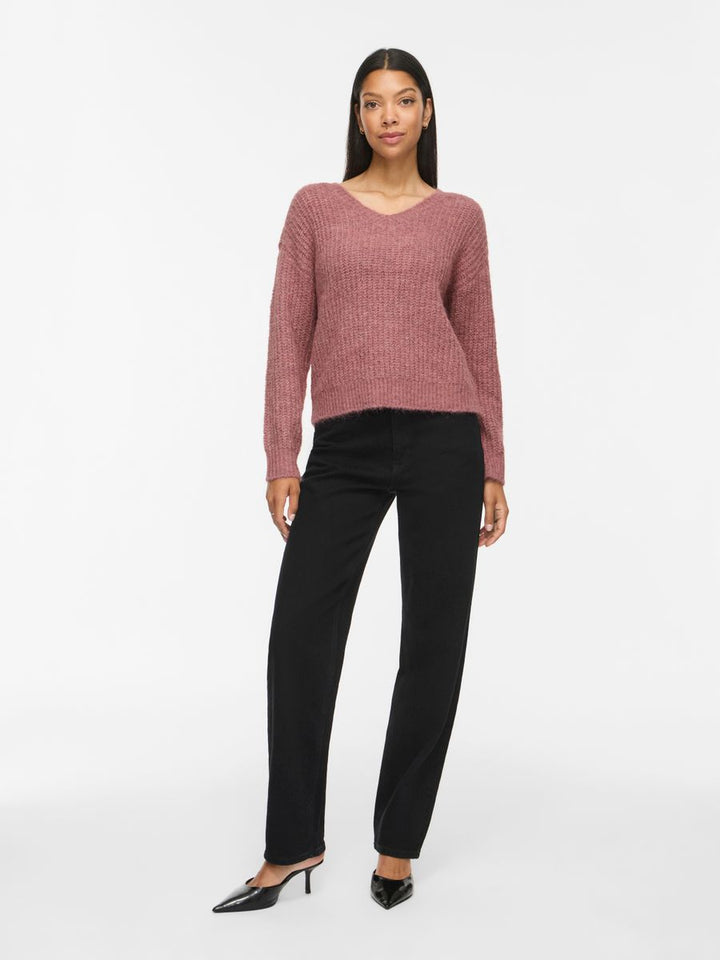 VILAMPE V-NECK L/S KNIT TOP-NOOS