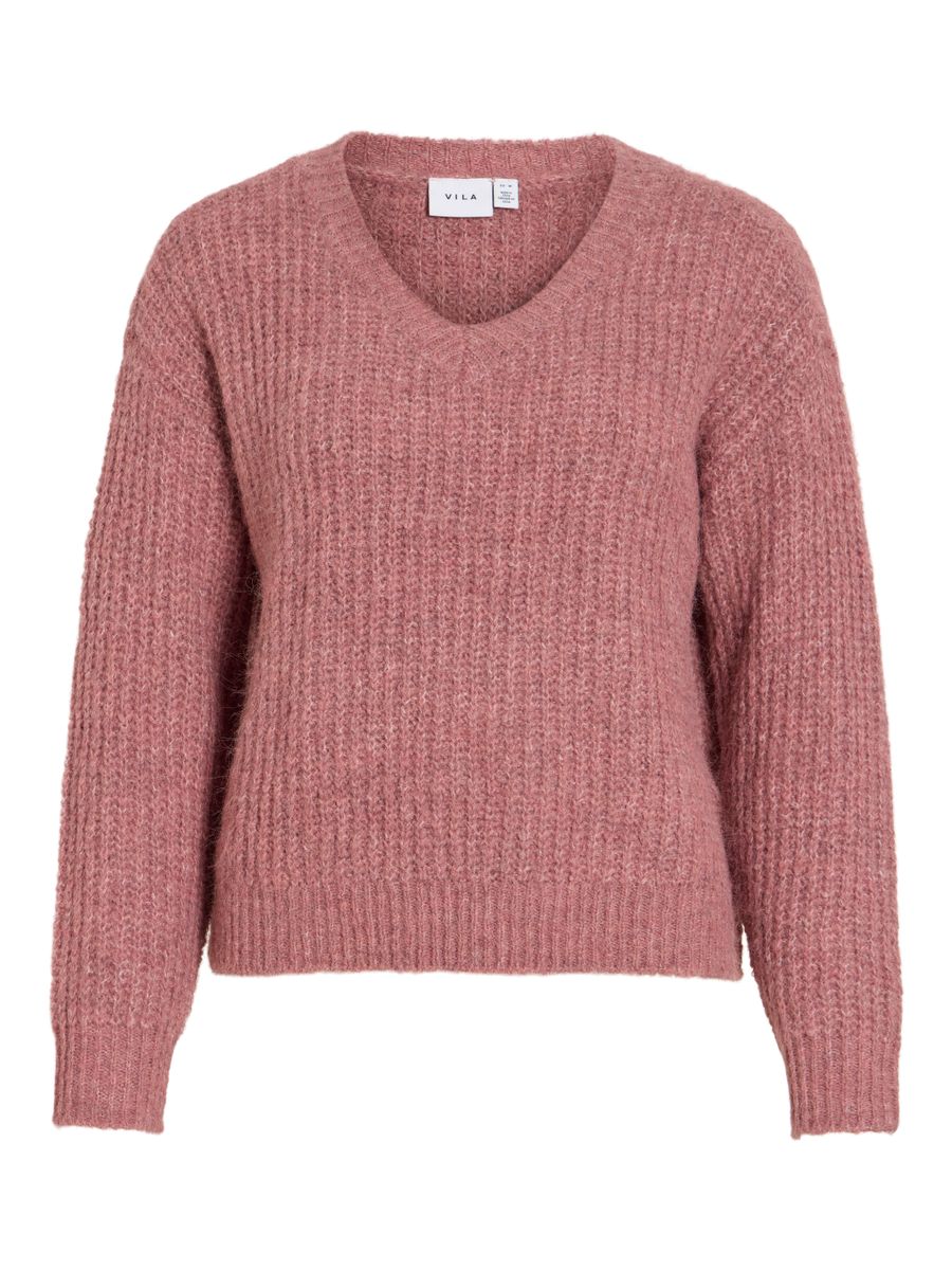 VILAMPE V-NECK L/S KNIT TOP-NOOS