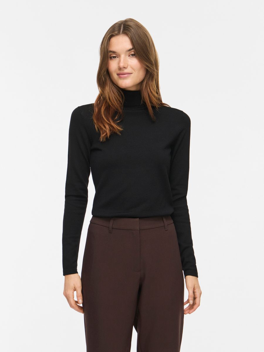 VIMALU ROLLNECK L/S KNIT TOP NOOS