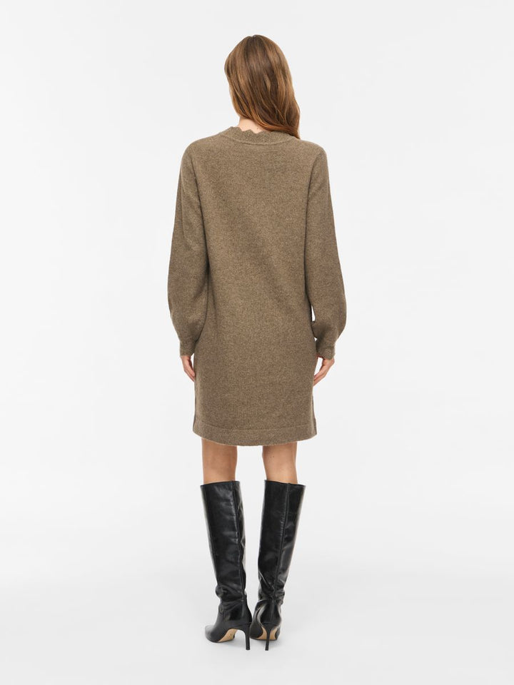 VINIKOLINA O-NECK L/S KNIT DRESS - NOOS