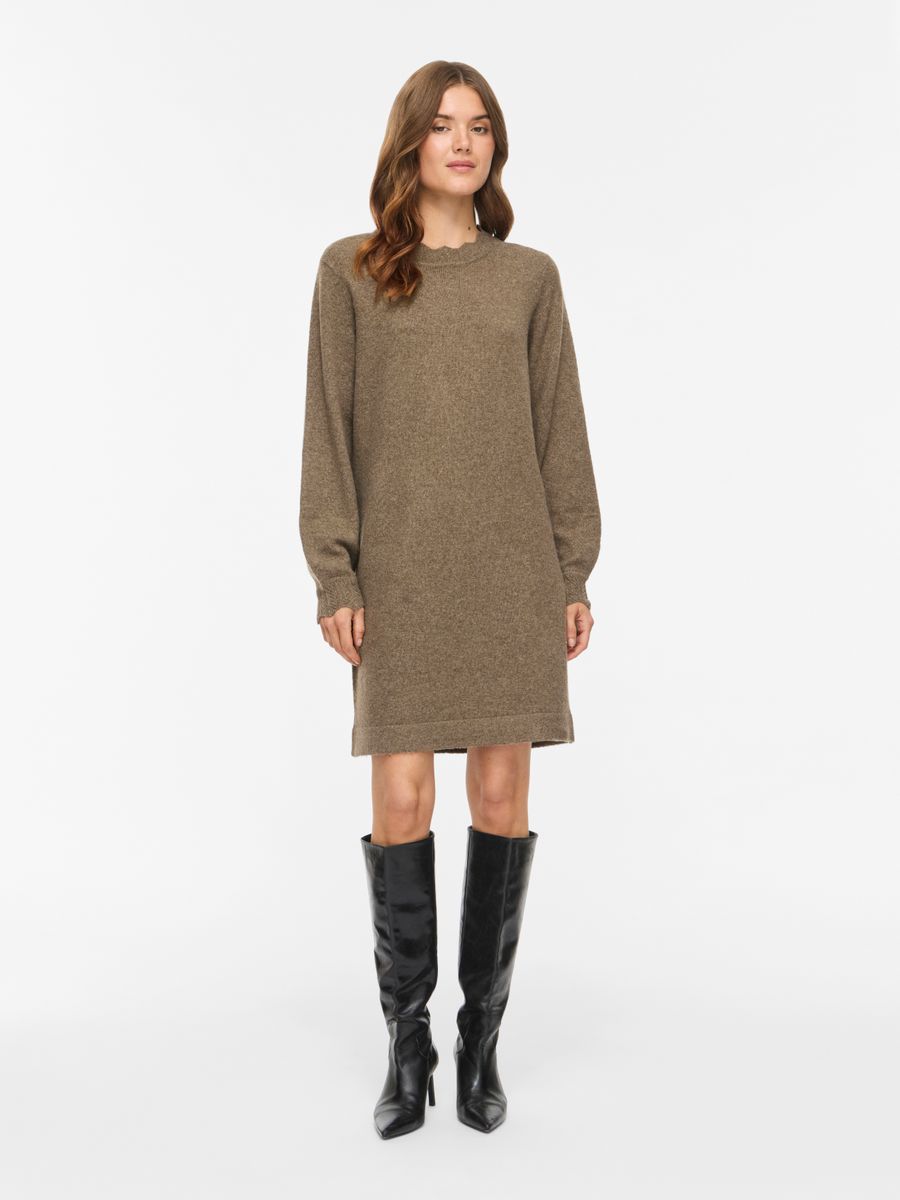 VINIKOLINA O-NECK L/S KNIT DRESS - NOOS