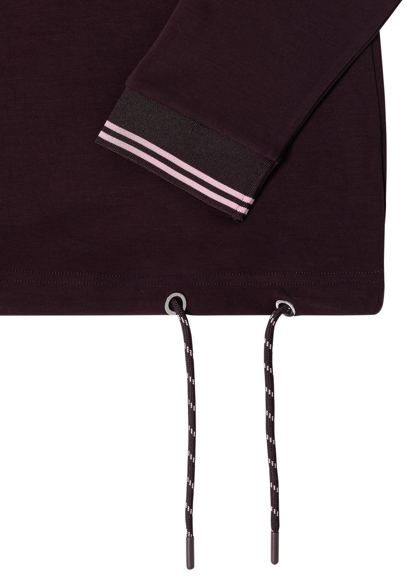 Langarm Shirt mit Stehkragen und Wording