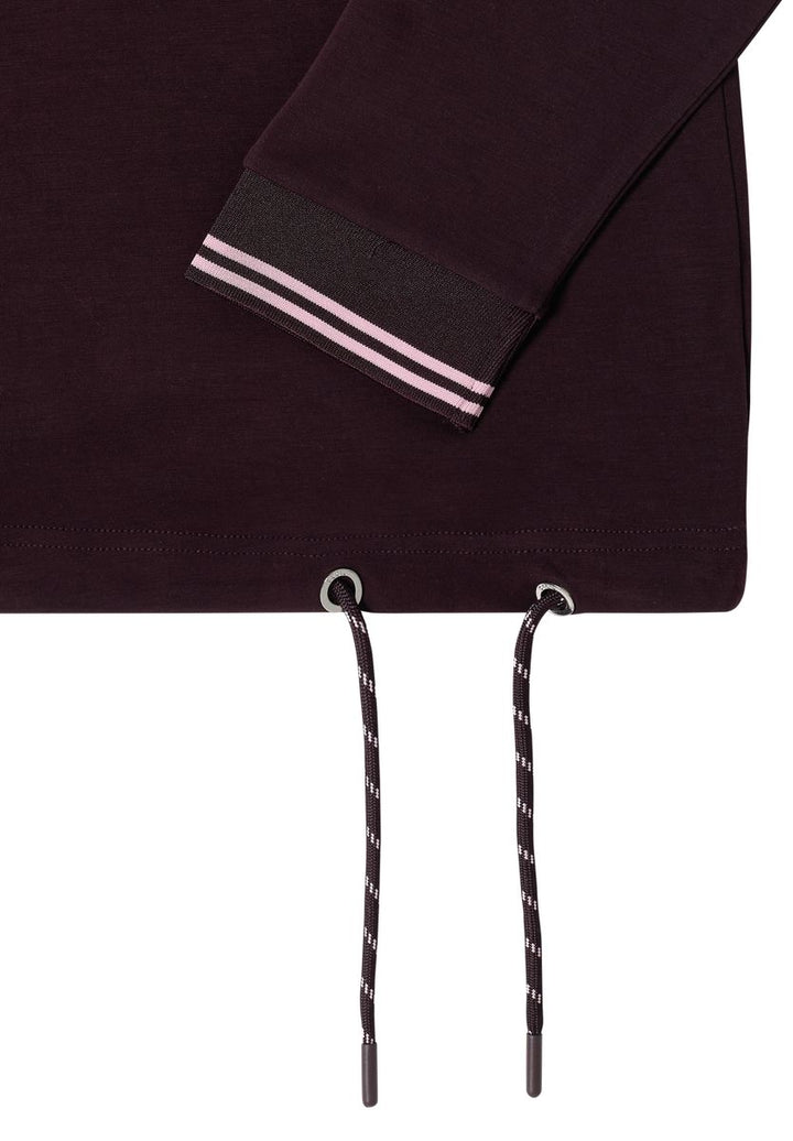 Langarm Shirt mit Stehkragen und Wording